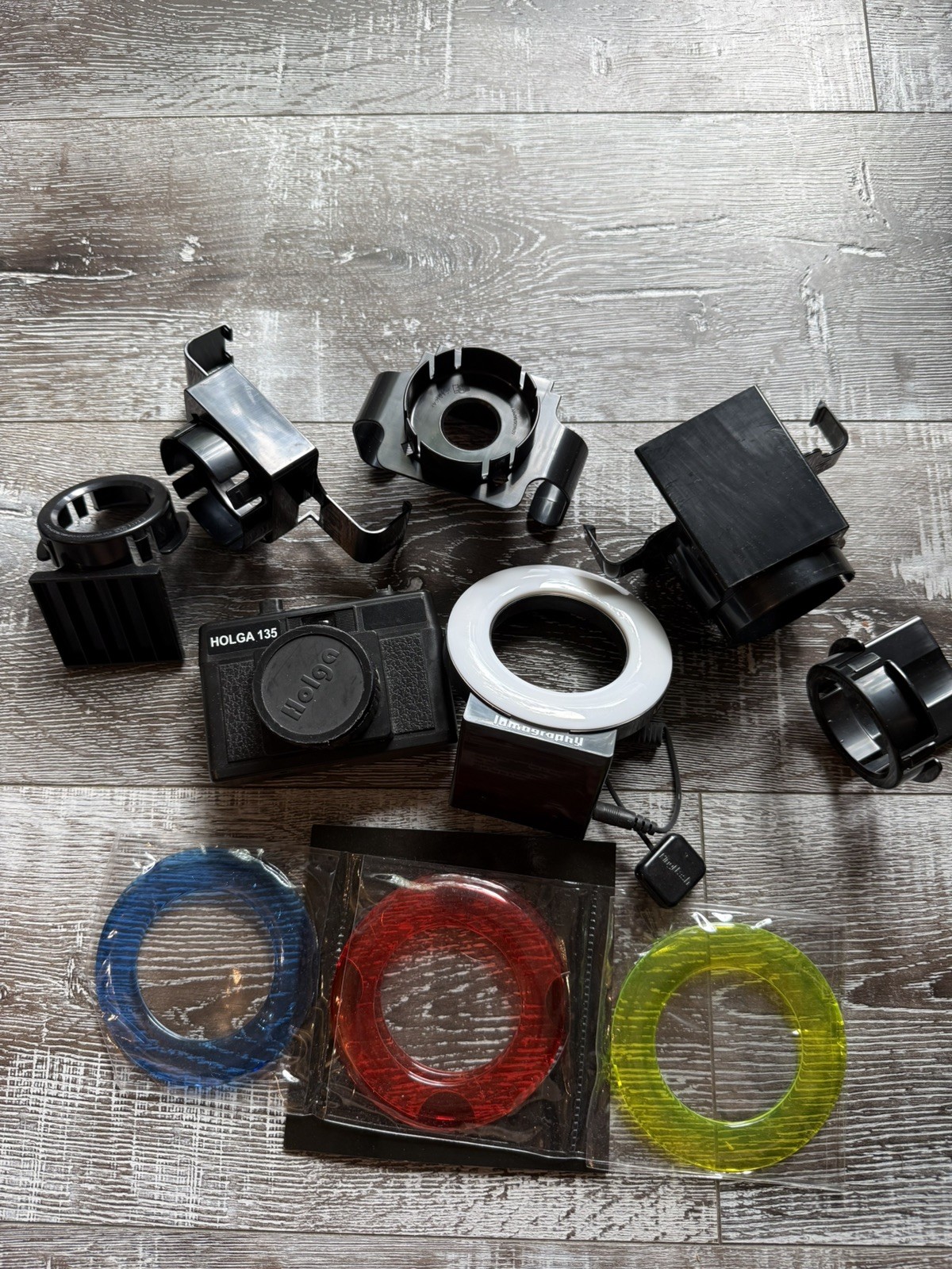 Lomography Ring Flash and Holga 135 camera