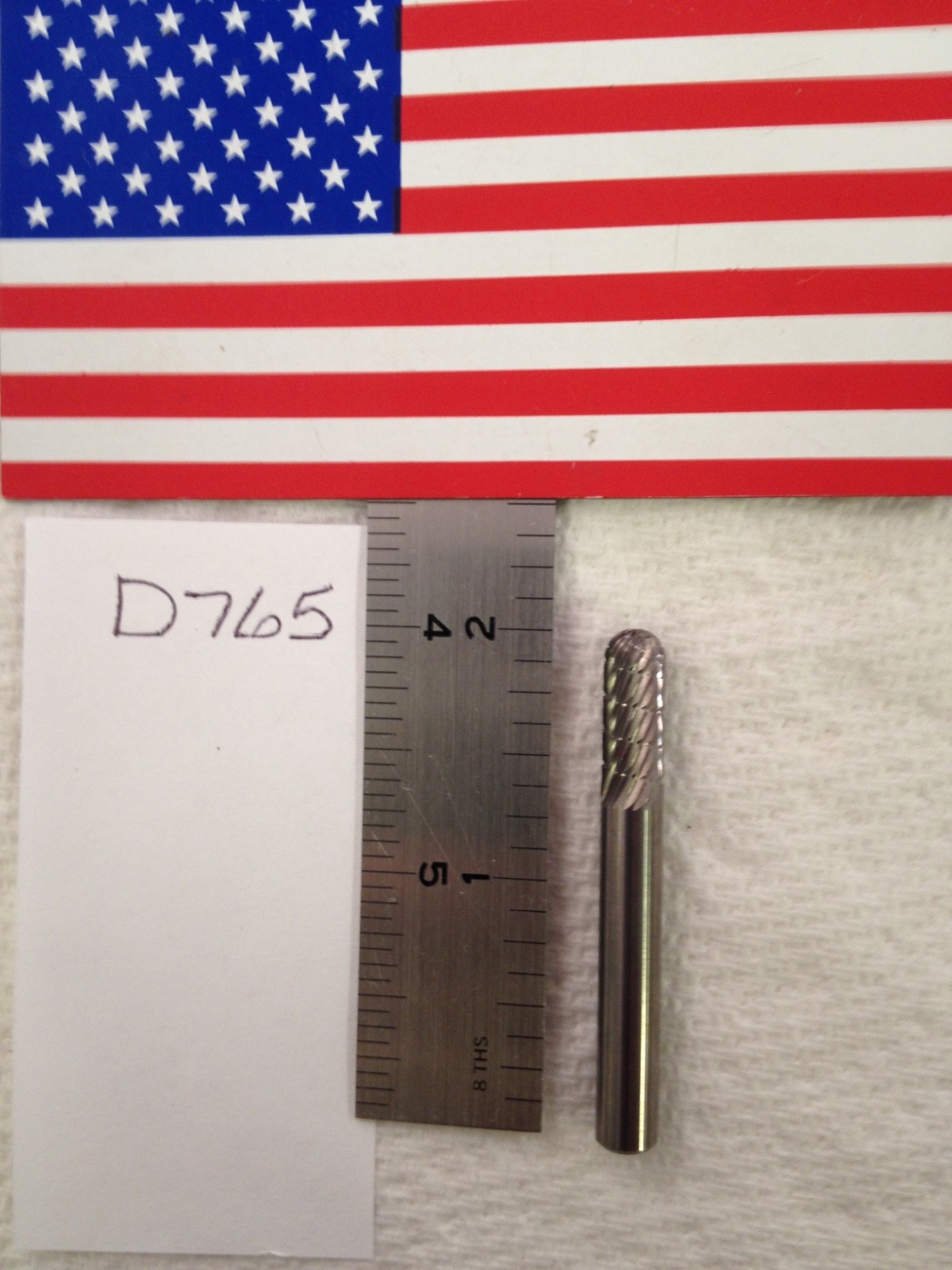 1 NEW FALCON / SGS 1/4" SHANK CARBIDE BURR SC-1 SINGKLE LINE CUT 5/8" LOC (D765)