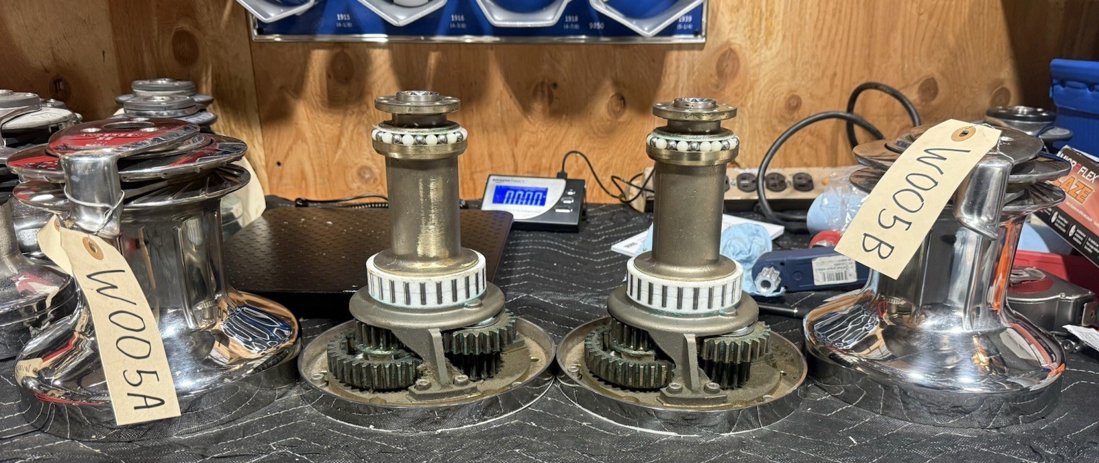 Pair Andersen 52 Stainless Self-Tailing Two-Speed Winches - W005