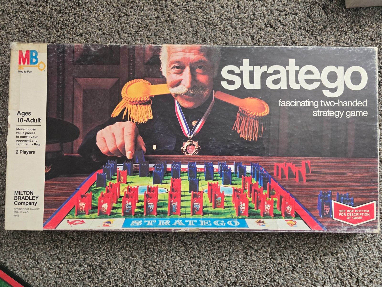Stratego 1975–1977 Replacement Pieces Red or Blue Army Pick Rank Flag Bomb