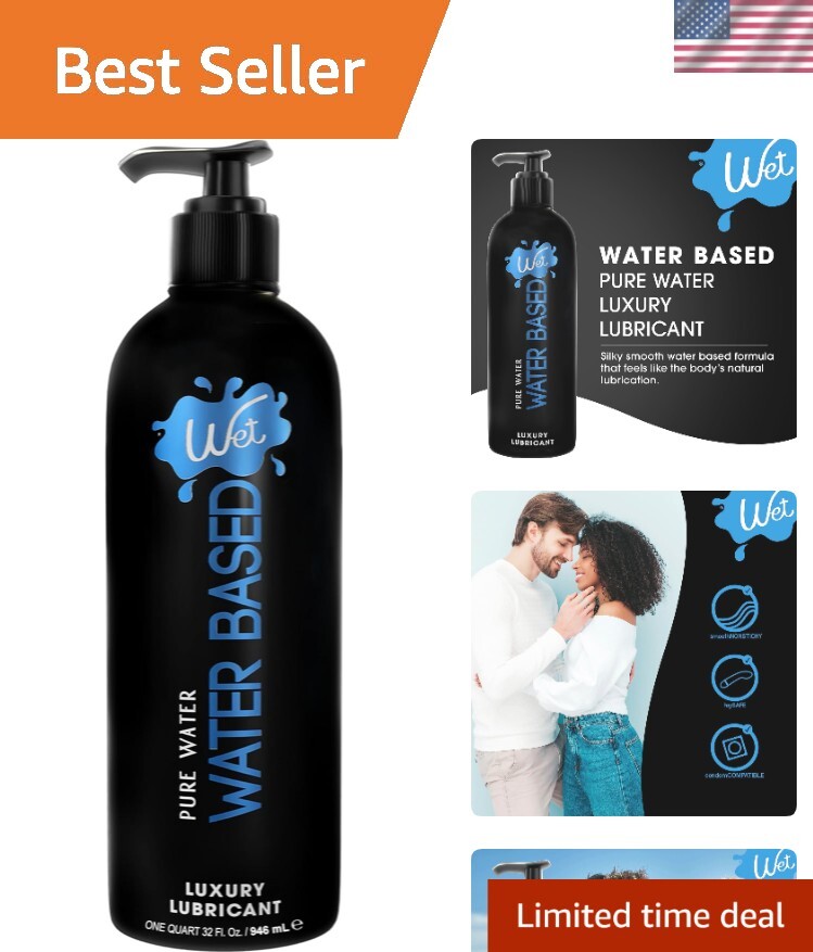 Original Water Based Lube 32oz - 30+ Years Trusted, Vegan & Effortless Clean-Up