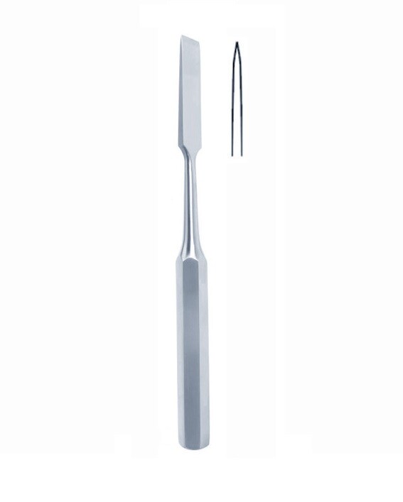 HIBBS Osteotome, 9" (22.9 cm), Straight Blade 1.1/8" (28 mm) Wide, Premium