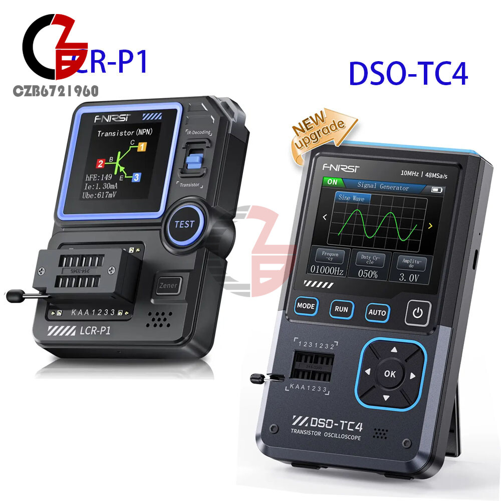 FNIRSI LCR-P1 Transistor Tester / DSO-TC4 Digital Oscilloscope Signal Generator