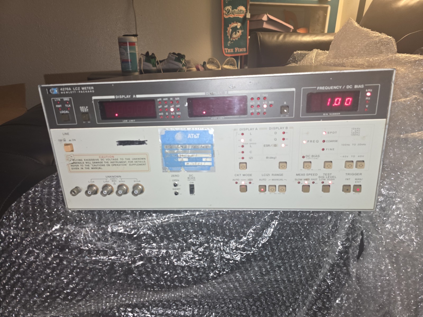 Hewlett-Packard (HP) 4276A LCZ Meter, a vintage benchtop impedance measuring...