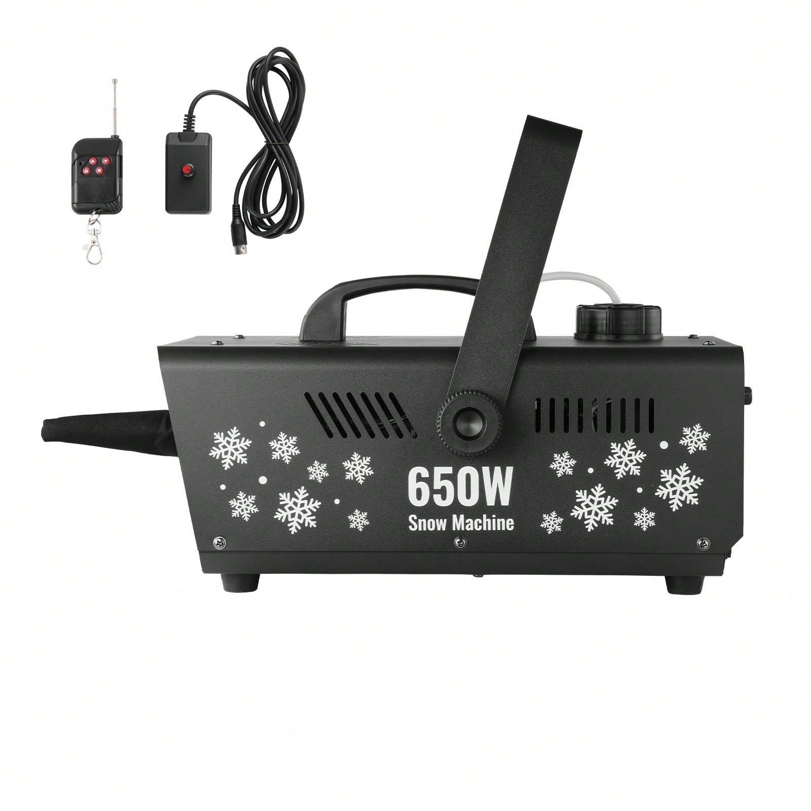 650W Artificial Snow Machine Maker Wireless Remote 1L Tank Party Stage Effect