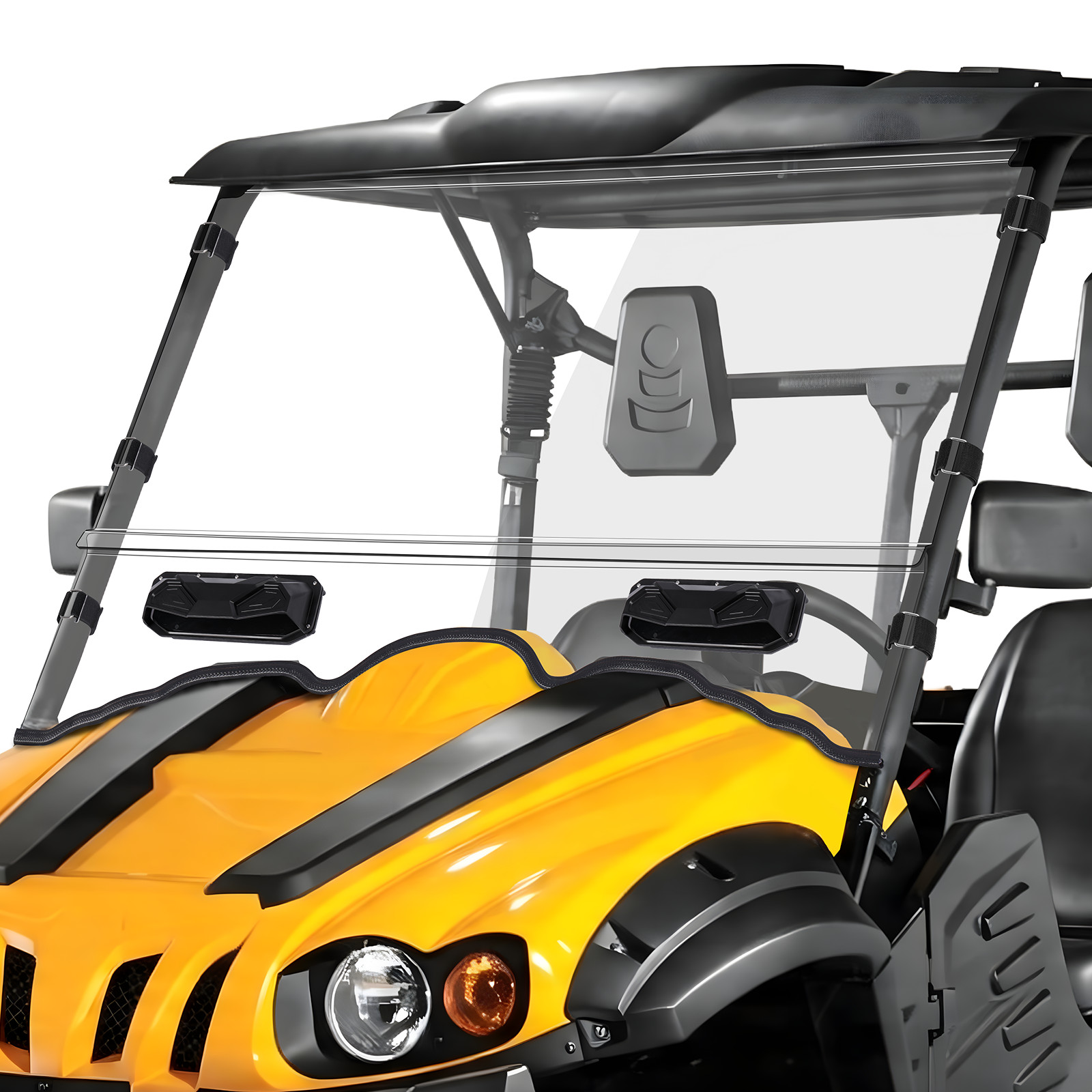 Vented Front Windshield PC For HiSun Outfitter Massimo MSU 500/700 Axis 500/700