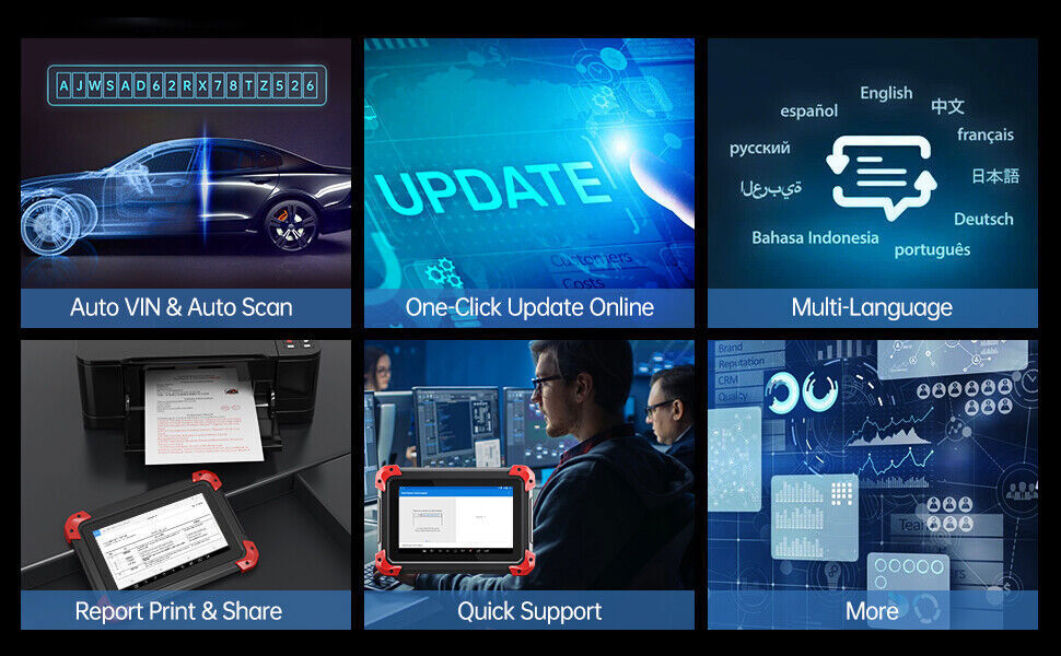 XTOOL USED D7 Auto Full System Diagnostic Scanner Bidirectional K_y Program Tool