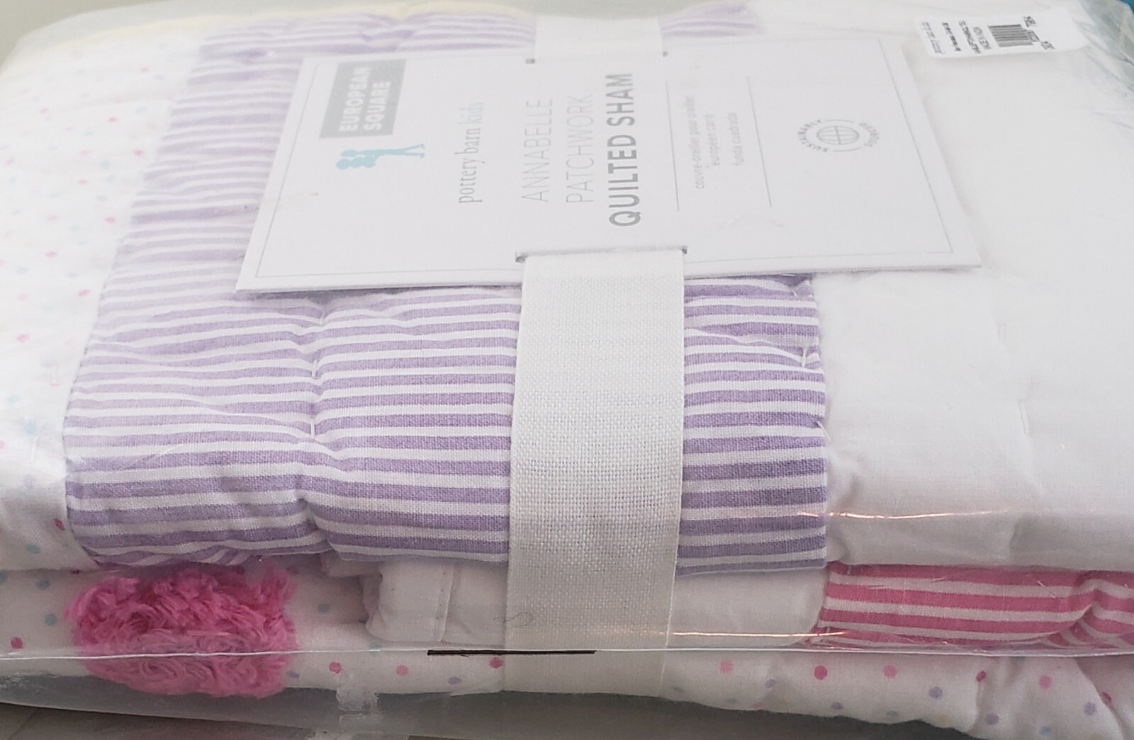 Pottery Barn Kids ANNABELLE PATCHWORK Quilted Sham European Square