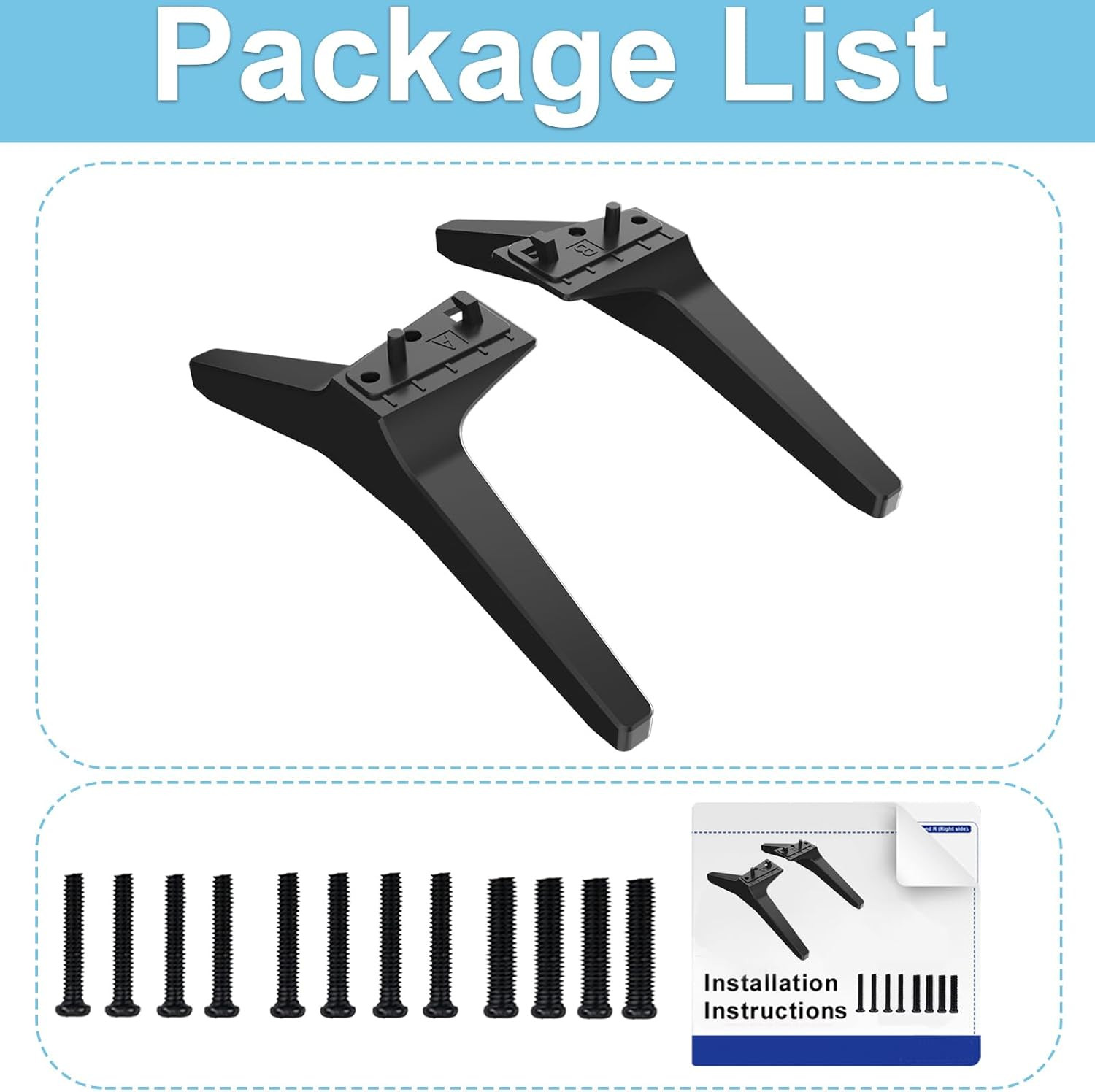 LG TV Stand Legs Replacement for Listed Models – 50–55 Inch Compatible