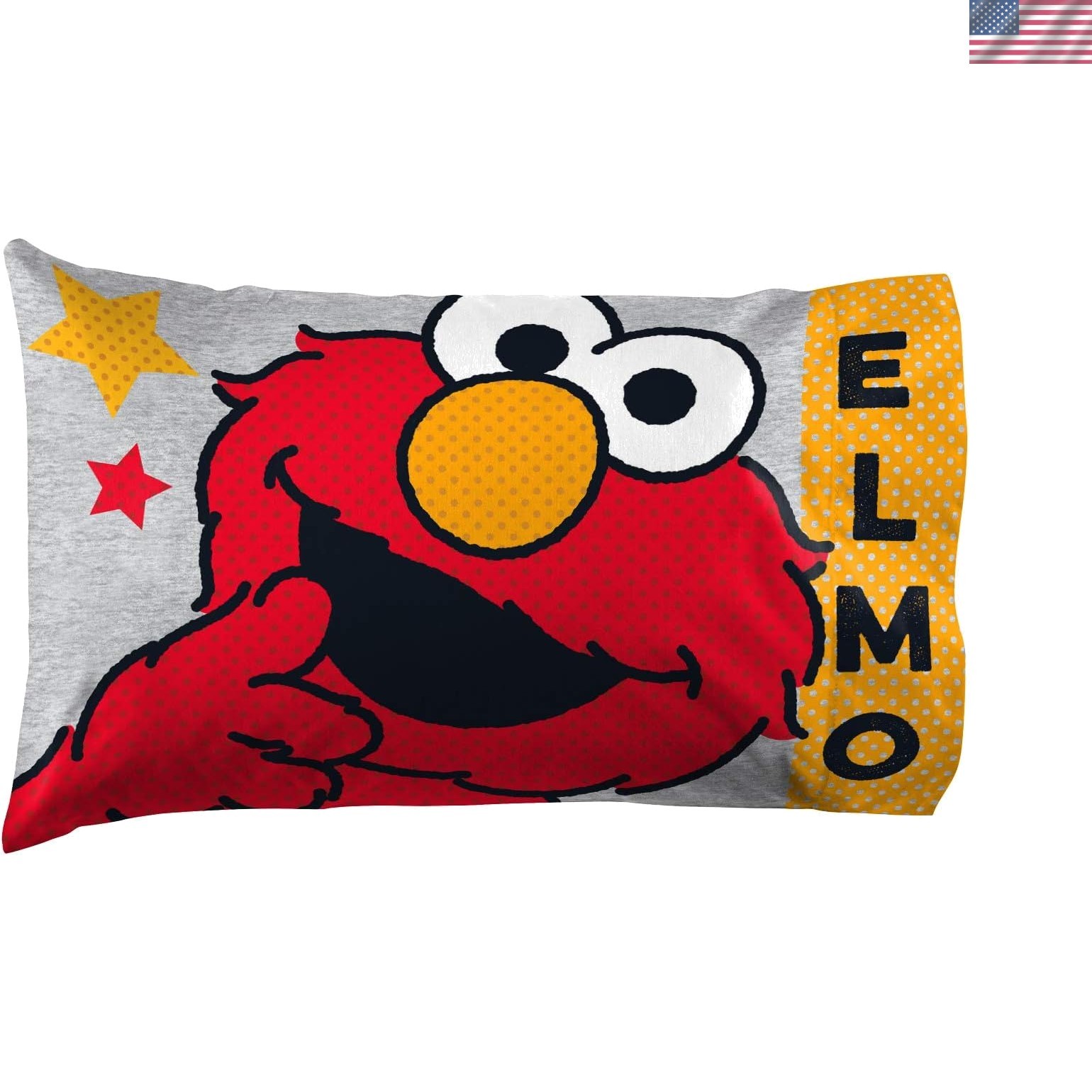 Cute and Durable Sesame Street Microfiber Pillowcase – Elmo, Big Bird & More!