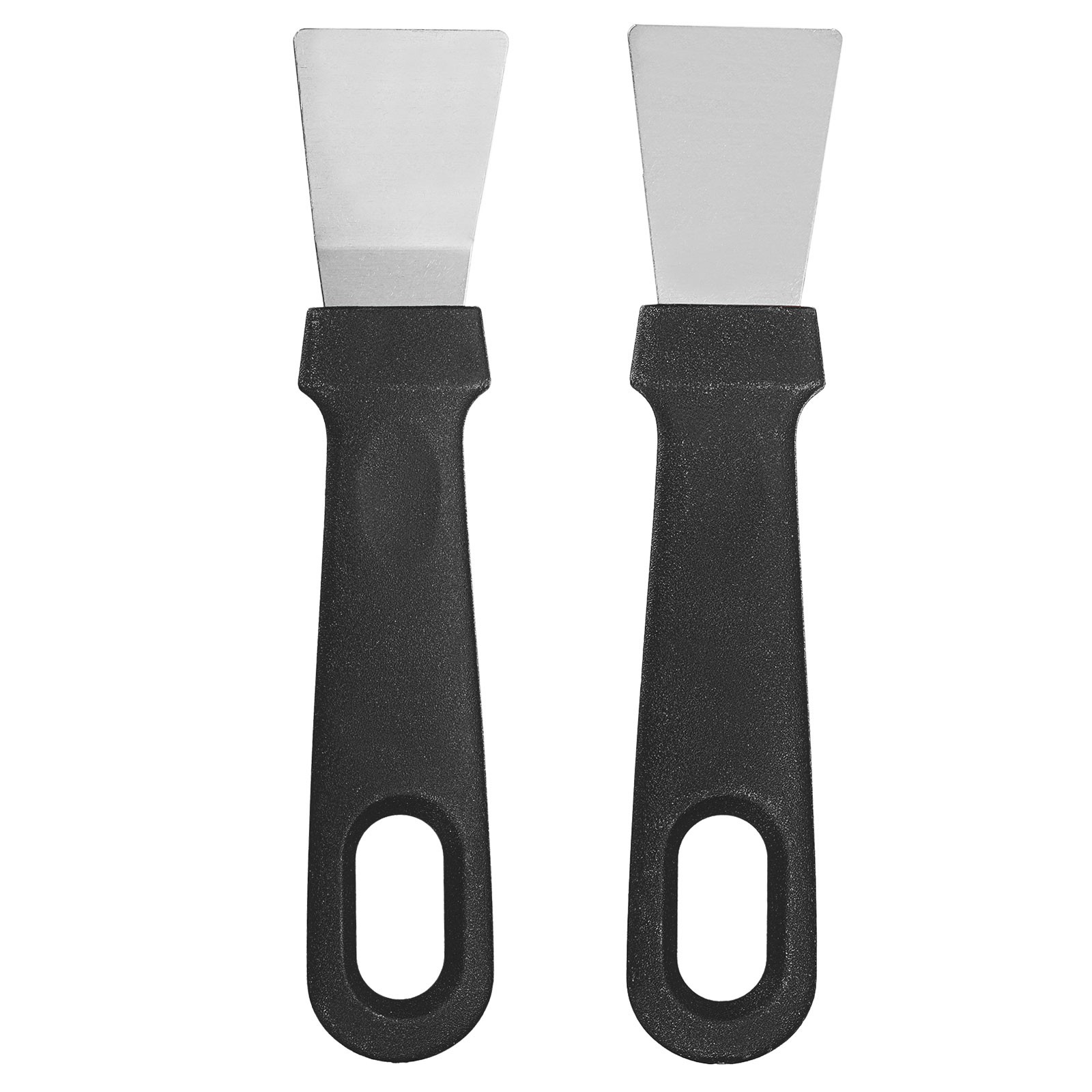 Cleaning Scrapers Kit 1.42" Straight Bent Scraper Tool Kitchen Cleaning Black