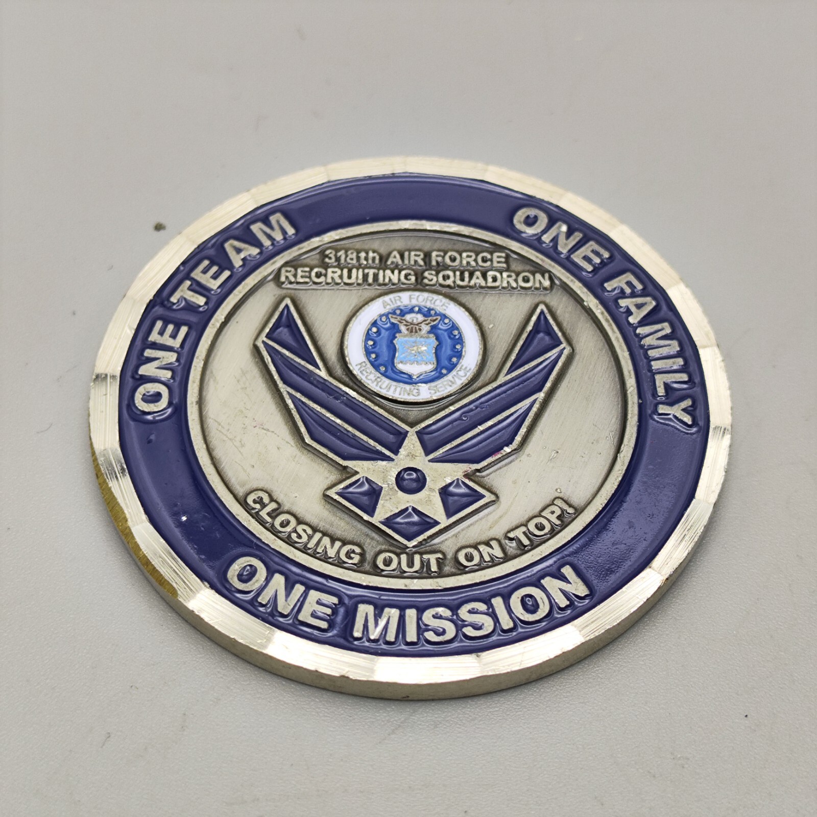 US Air Force 318th Recruiting Squadron Challenge Coin
