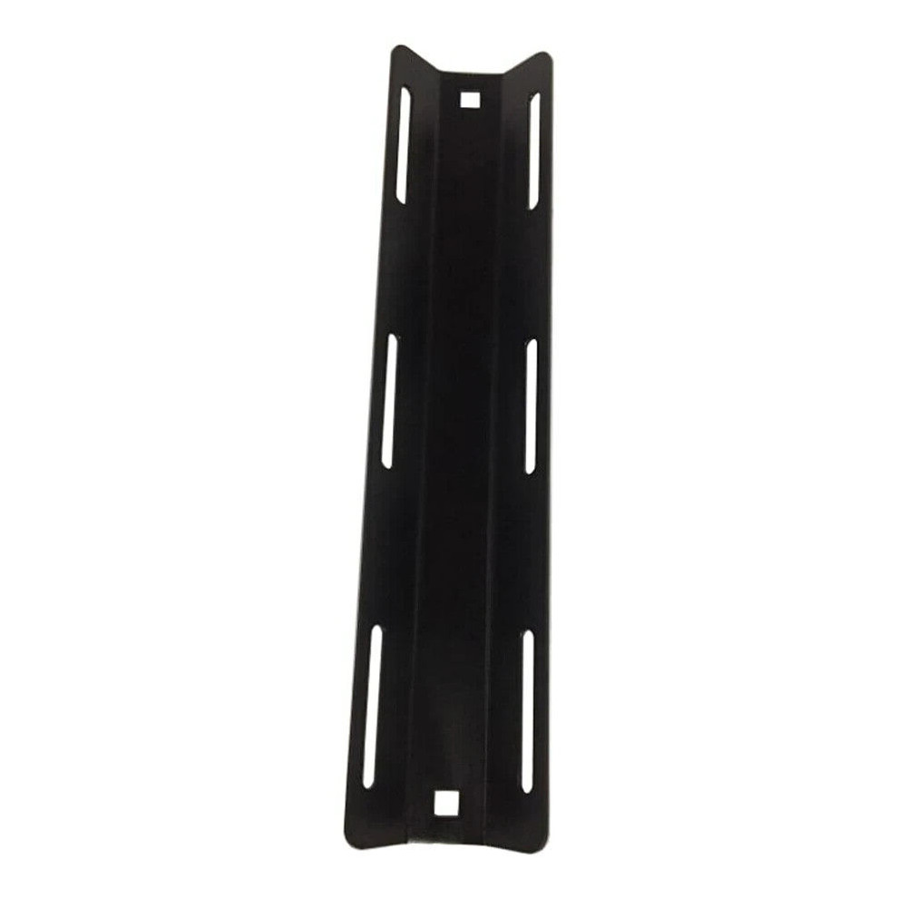 Black Aluminum Single Tank Adapter Scuba Tech Dive Backplate 3 Slot 12" BCD