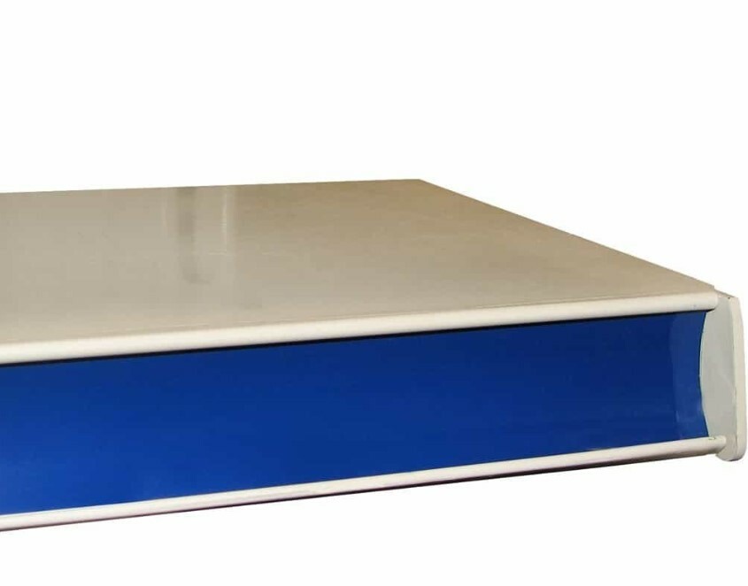 Blue Colored Vinyl Shelf Molding Cover Strips for Price Channel - 48"L x 1 1/4