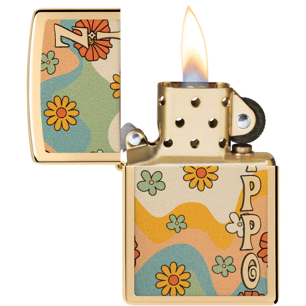 Zippo Flower Power Design