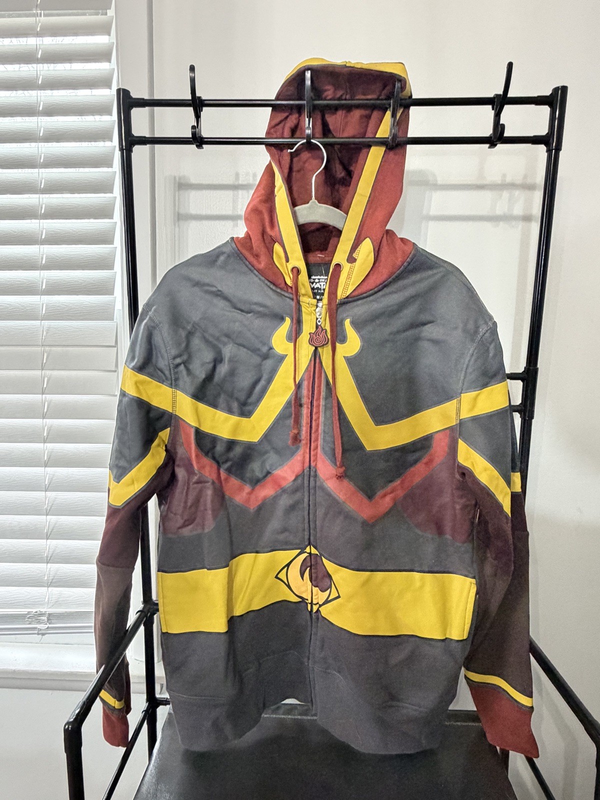NICKELODEON AVATAR Last Airbender Azula Fire Nation COSPLAY Zip Hoodie Medium