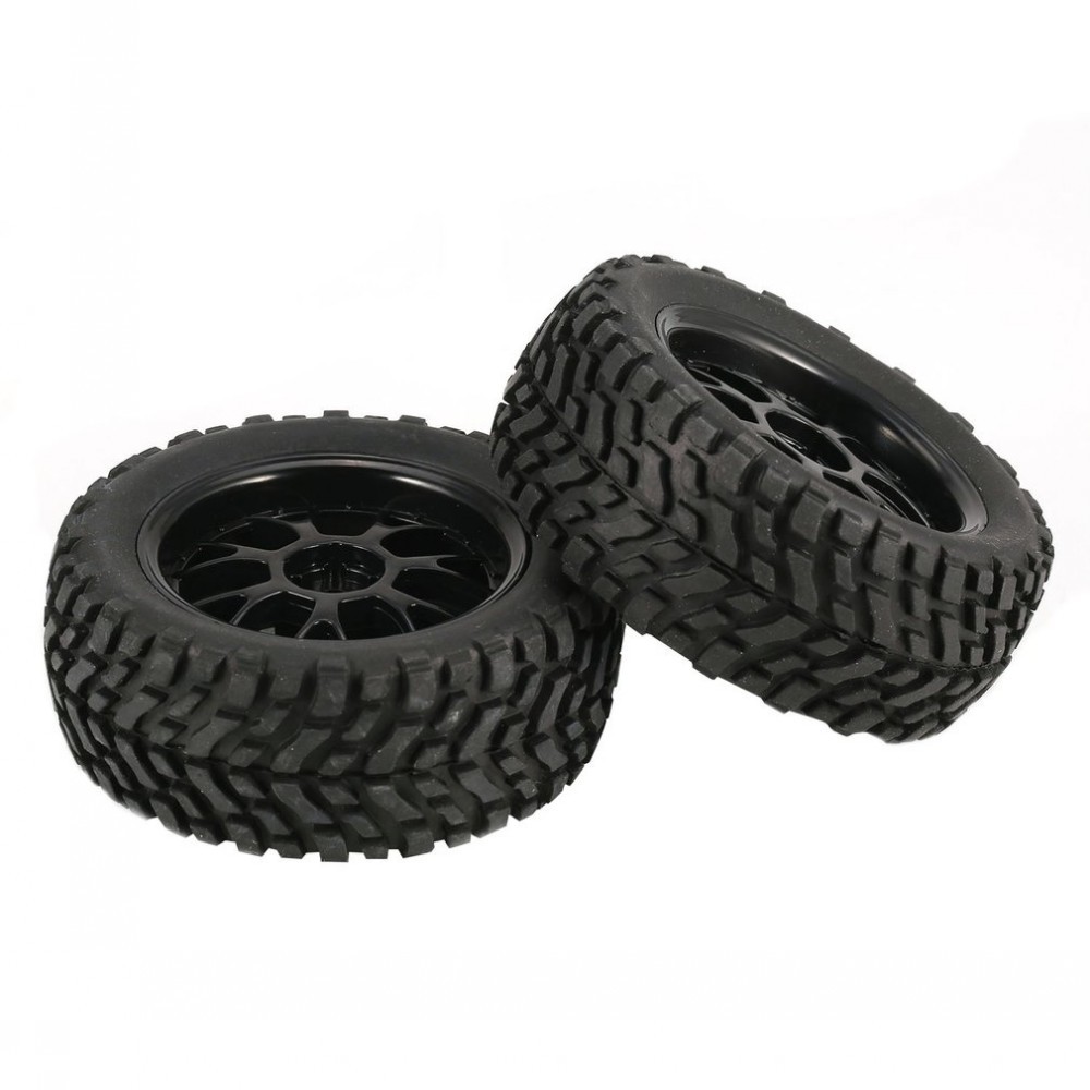 4Pcs 75mm Wheel Tires for Wltoys 144001 Tamiya HSP 1/16 Off Road Buggy RC Car c