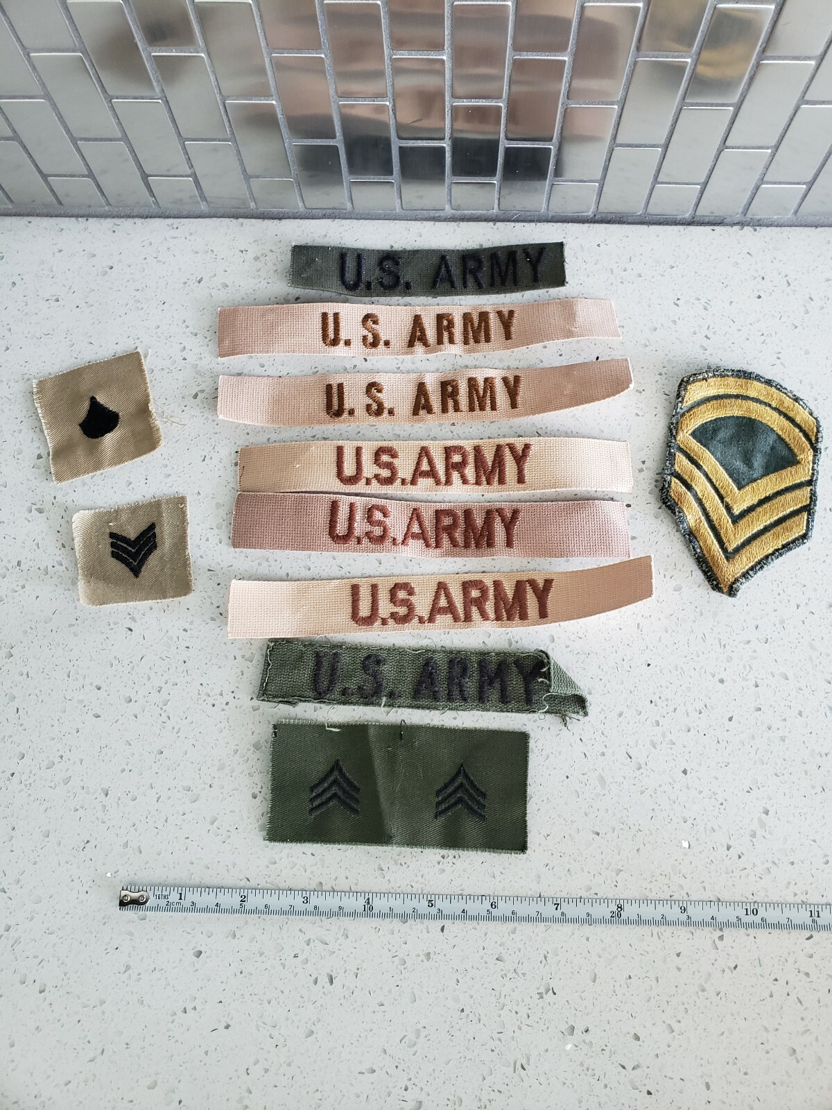 MILITARY PATCH LOT SET OF 11 DIFFERENT oem ARMY