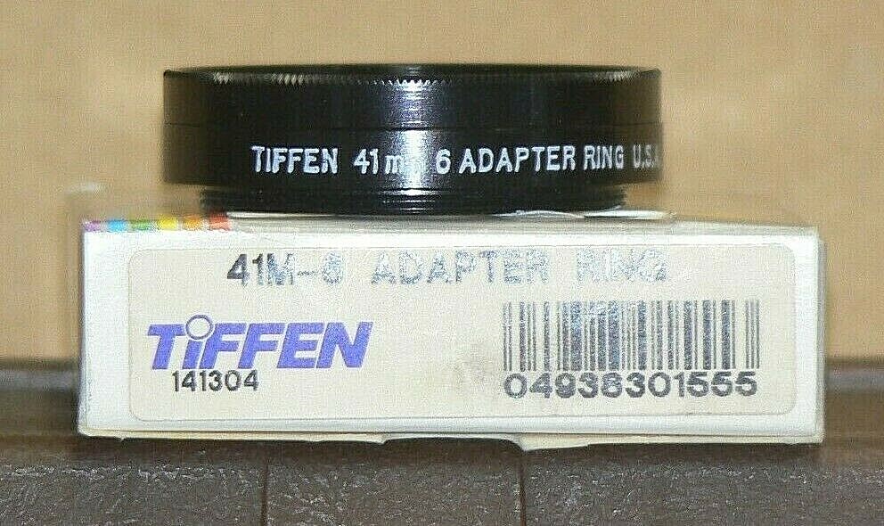 Tiffen 41 M-6 Screw-On Lens Adapter with Retaining Ring "New Old Stock"