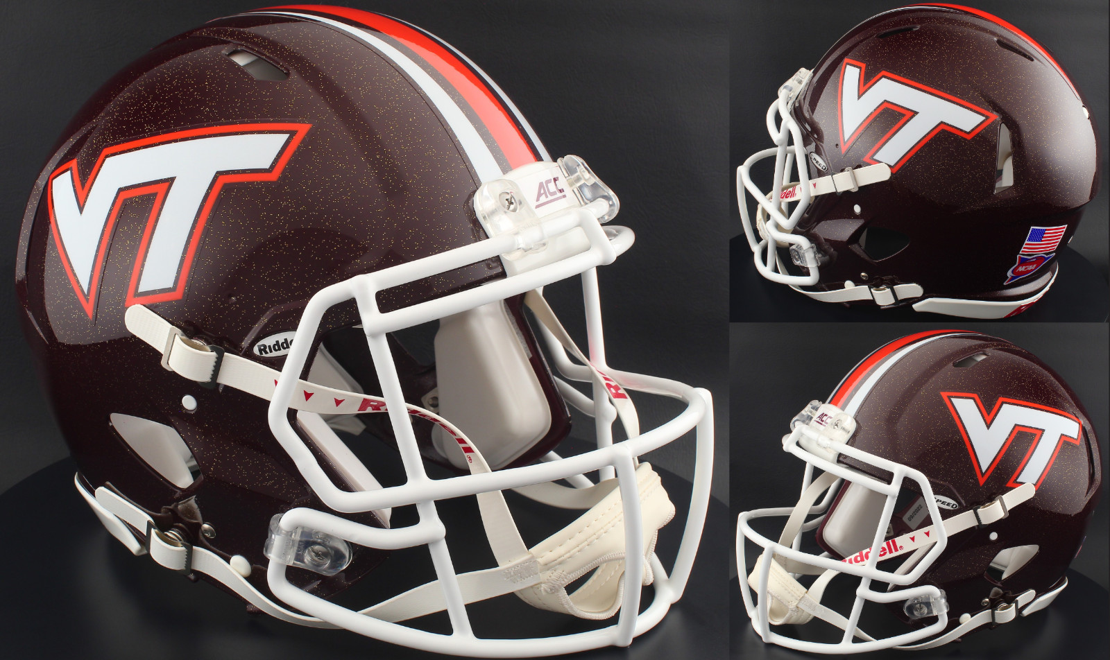 VIRGINIA TECH HOKIES NCAA Riddell Speed Full Size REPLICA Football Helmet