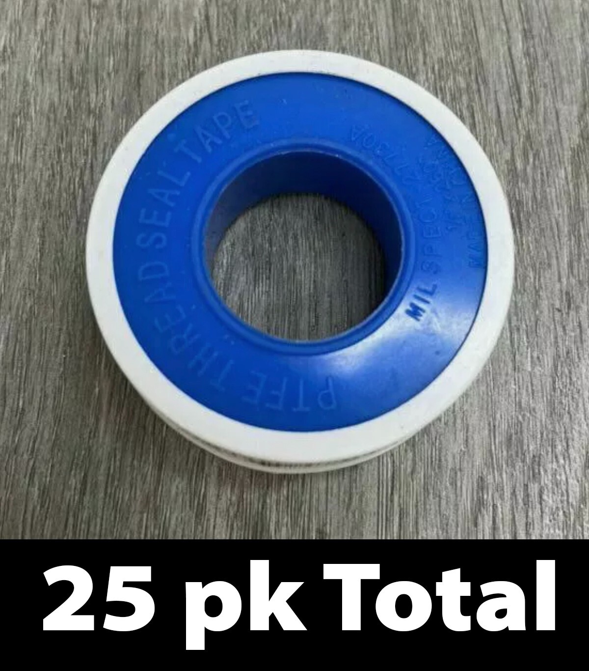 25pk Ace 47509 PTFE 1/2" x 260" Thread Seal Teflon Tape, White