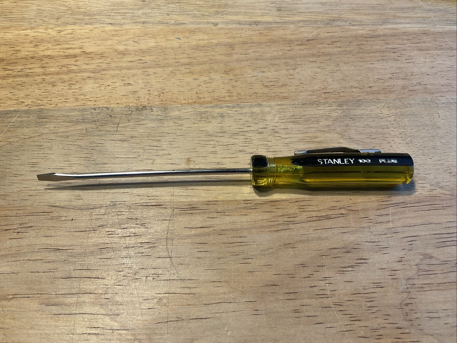 Vintage Stanley 100 Plus 66-102 Mini Pocket Screwdriver Made In USA