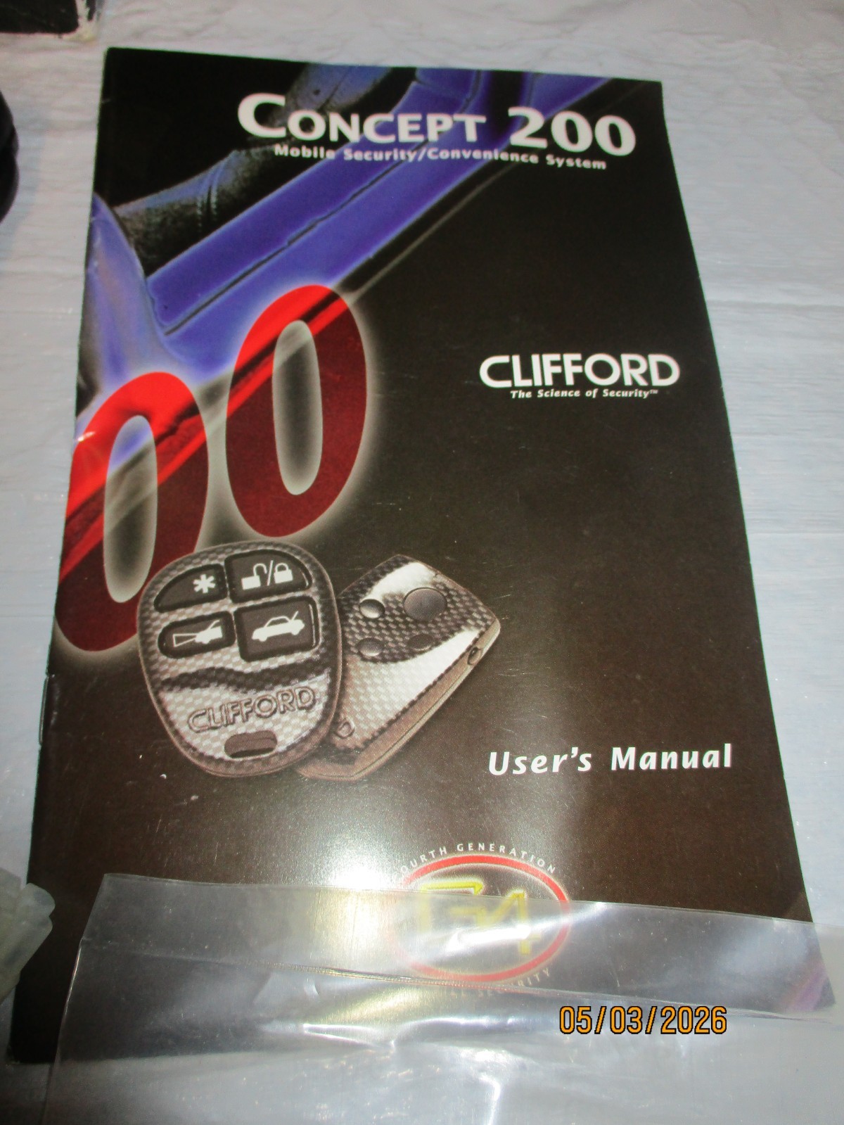 CLIFFORD CONCEPT 200 G4 SECURITY SYSTEM / INTELLIGUARD 7000 G4