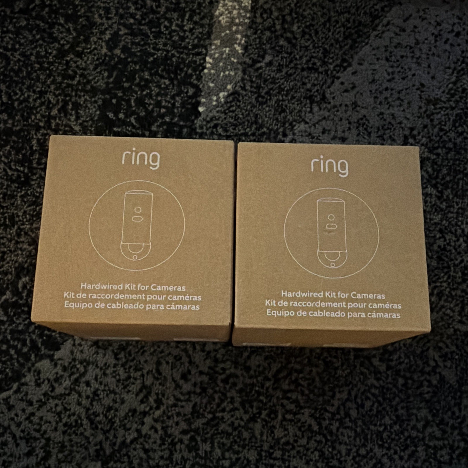 Ring Hardwired Kit for Cameras - Brown Hardwired Kit, Model (2 Kits)