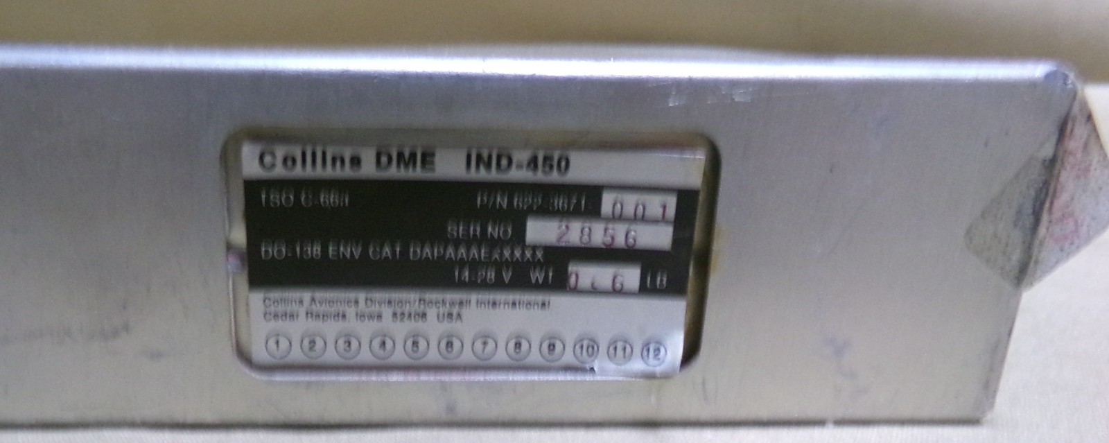 622-3671-001 Collins DME Indicator IND-450