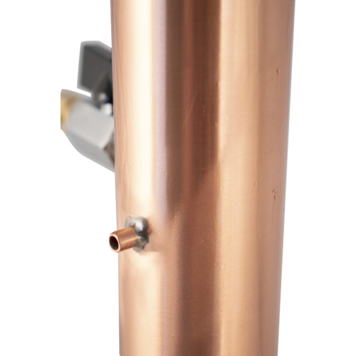 AlcoEngine Copper Reflux Still Top w/ Barb Connections - for Digiboil, BrewZilla
