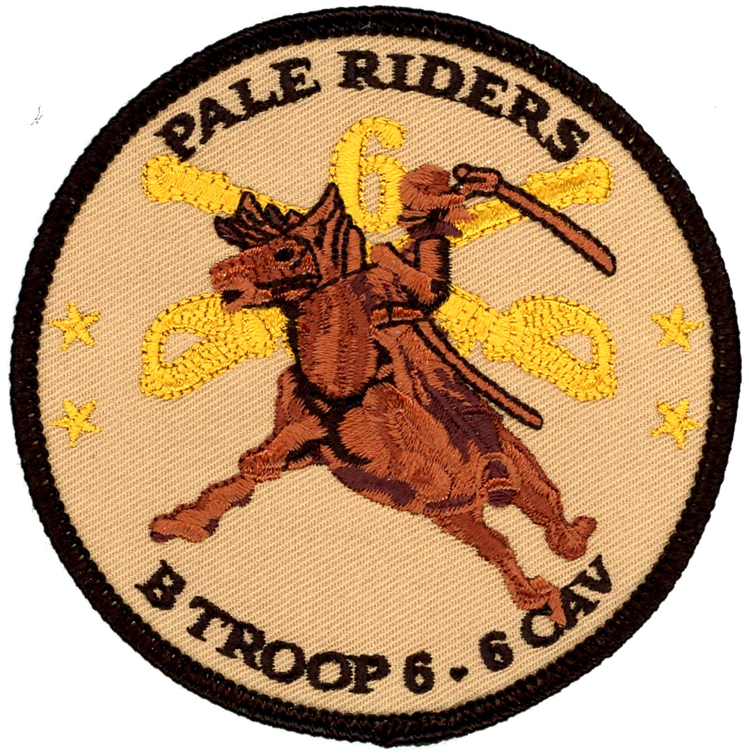 US Army Aviation Patch:  B Troop 6th Squadron 6th Cavalry (AIRCAV)
