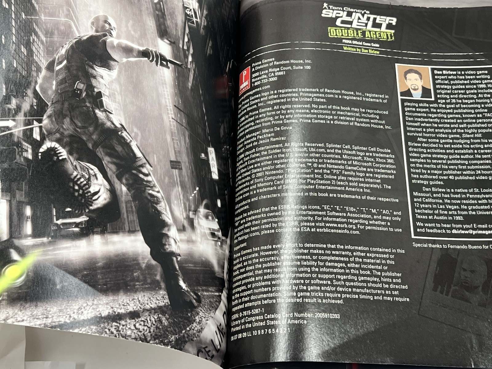 Prima Official Game Guide For Tom Clancy’s Splinter Cell Double Agent Game