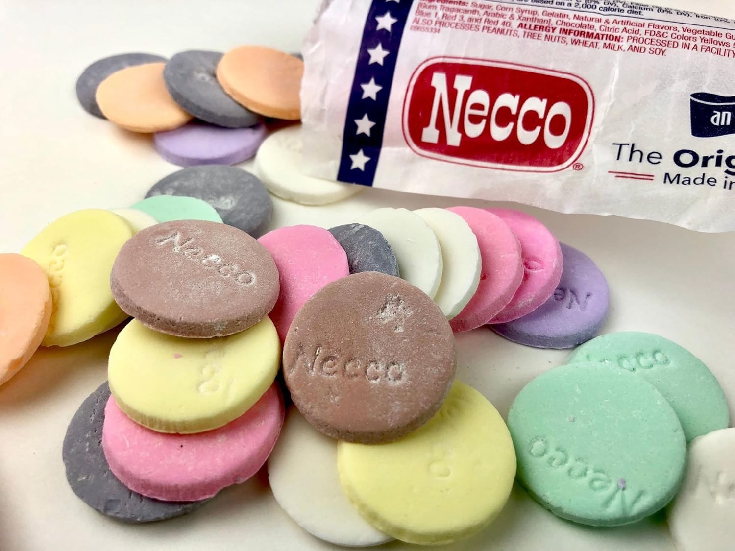Necco Wafers Original Flavored Hard Candy Rolls - Bundle Packs (2 Ounce (Pack...