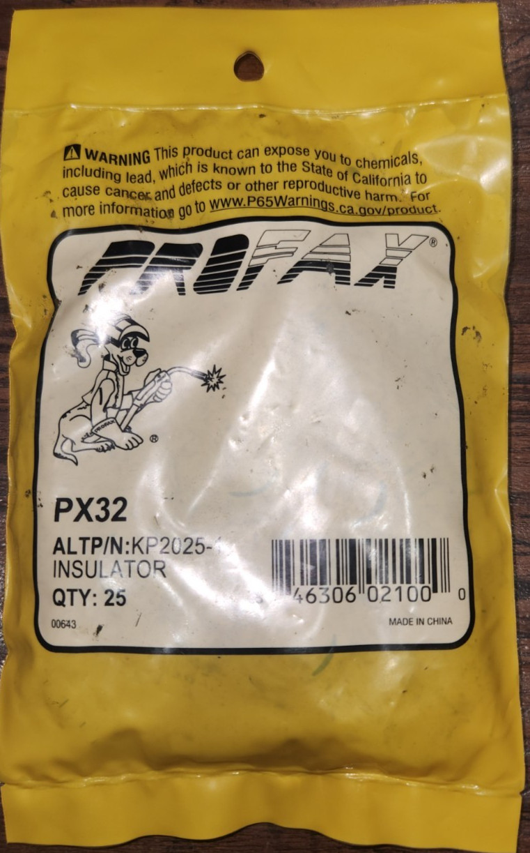 PROFAX PX32 INSULATOR (KP-32), 25/PACK