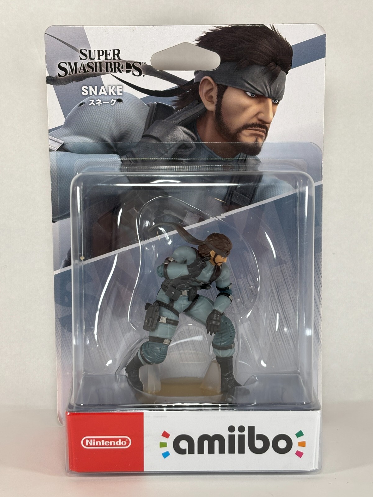 amiibo Snake Super Smash Bros Series Metal Gear Solid Character  from Japan !!