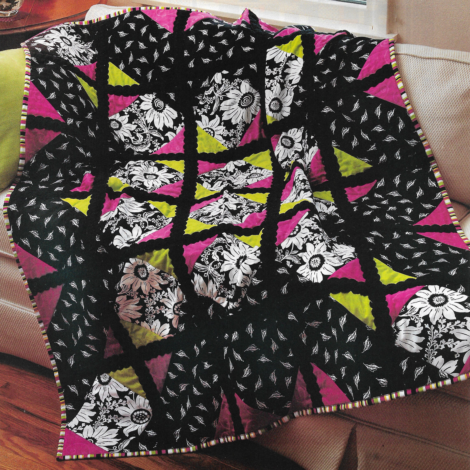 The Great Cover-Up Quilt quilting pattern instructions (3 sizes)