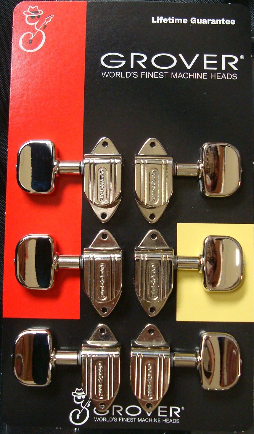 Grover 152N Full Size Imperial Series Tuning Machines 3 +3, Nickle Finish