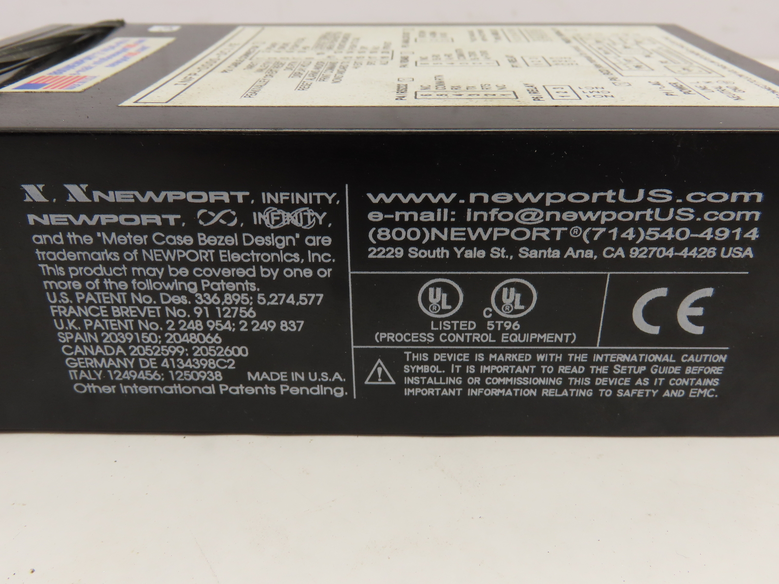 Newport INFP-0000-DC1/E Panel Process Meter / Controller