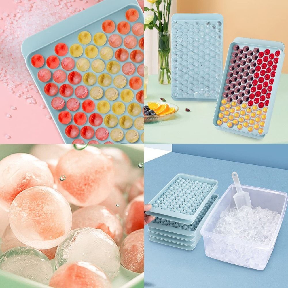 104 Holes Ball Maker Ice Cube Trays Round Mini Ice Cube Mold Ice Cube Trays DIY