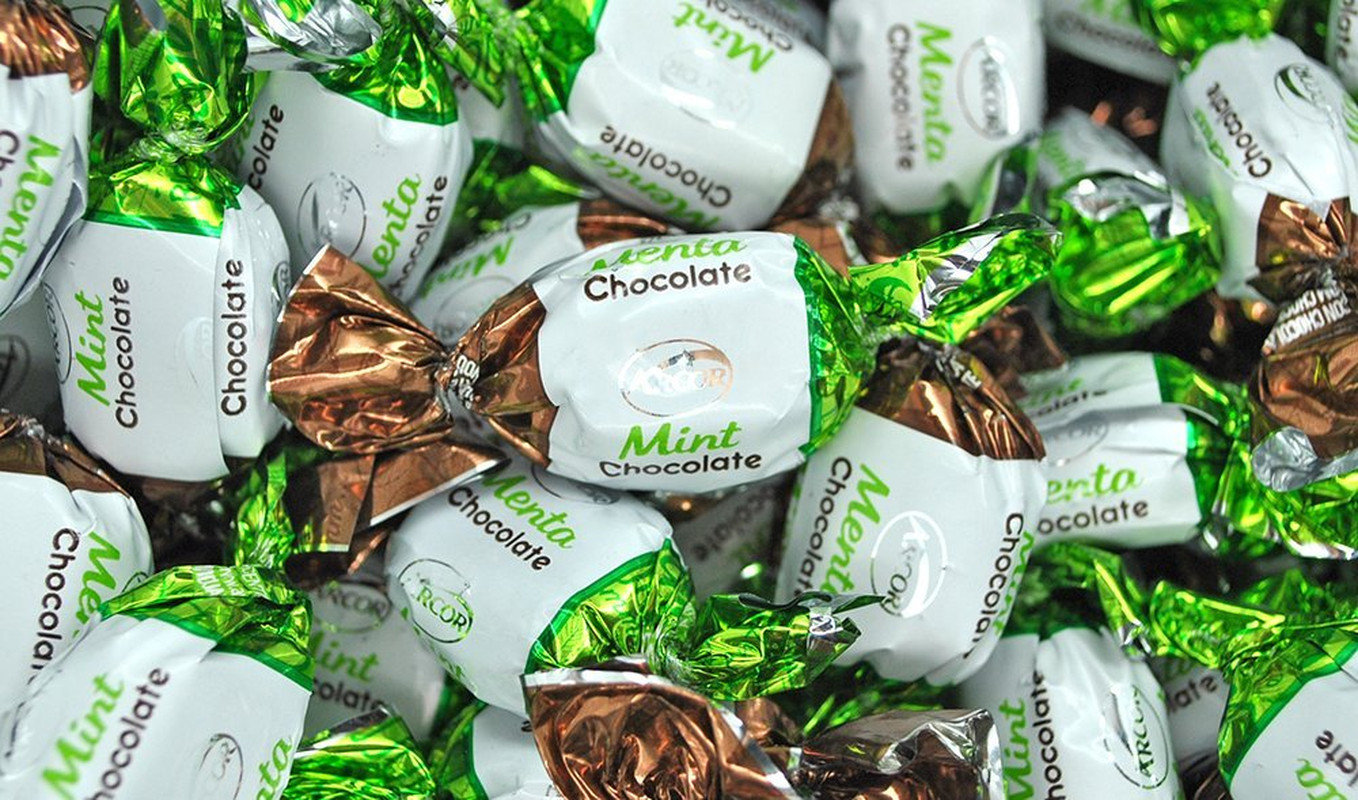 Chocolate Filled Mints Hard Candy Individually Wrapped Bulk 2 lb