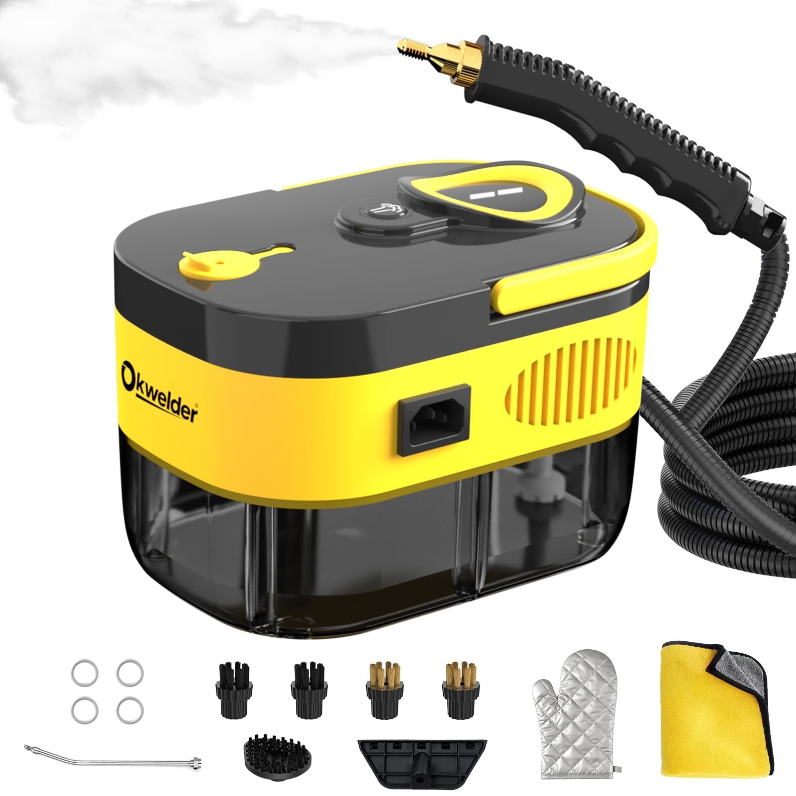 Steam Cleaner, Portable Steamer for Cleaning with 16pcs Accessories, 15s Heat...