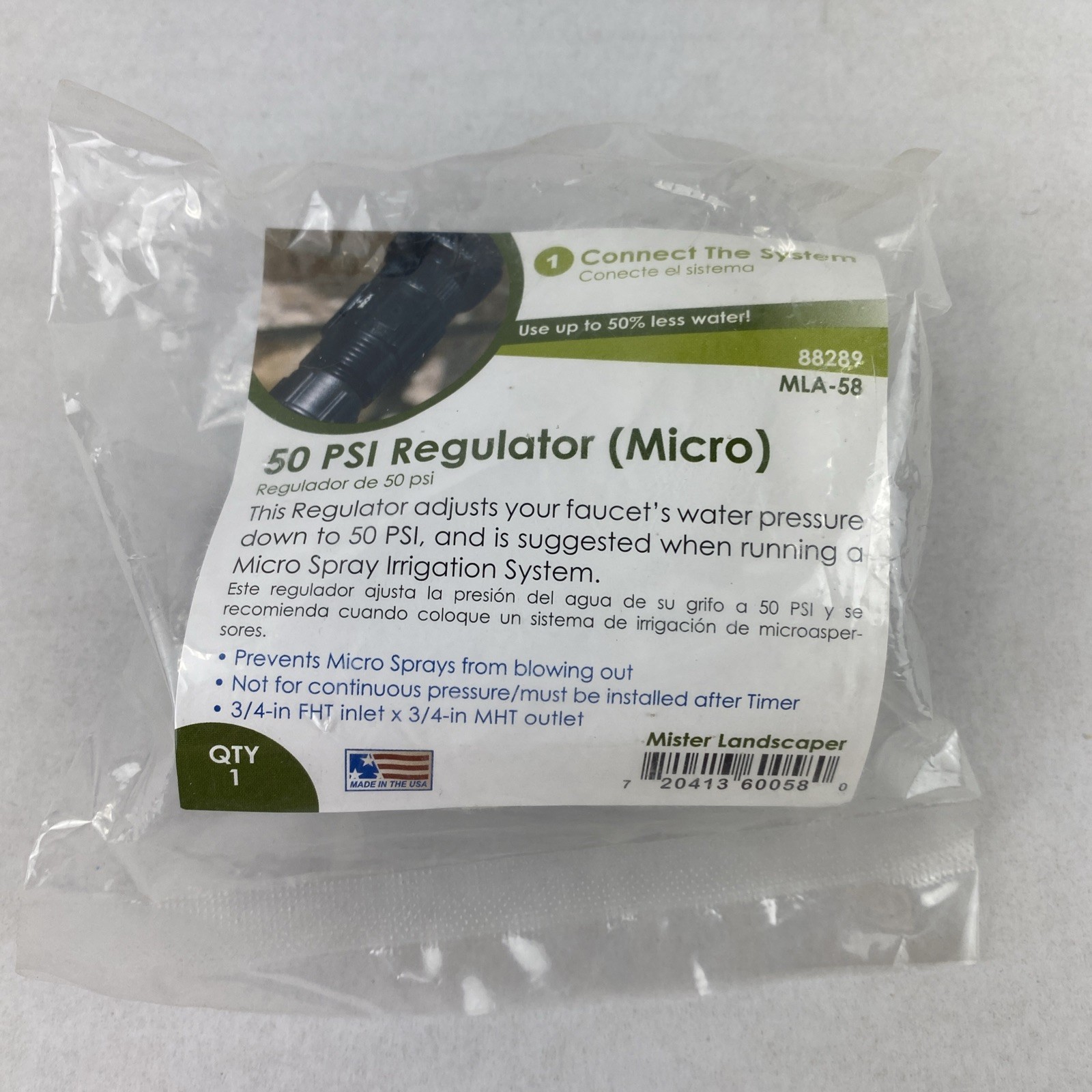 Mister Landscaper 50 PSI Regulator (Micros) MLA-58 88289