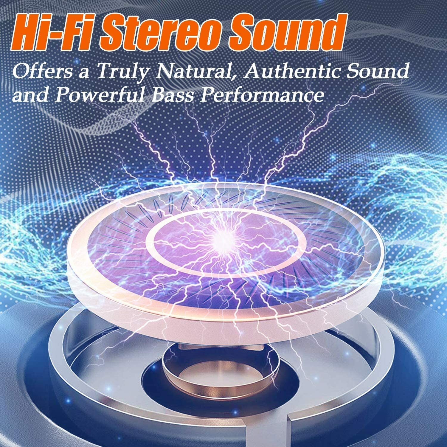 Wireless Earbuds Bluetooth 5.0 Mini Headphones, Hi-Fi Stereo in-Ear Earphones wi