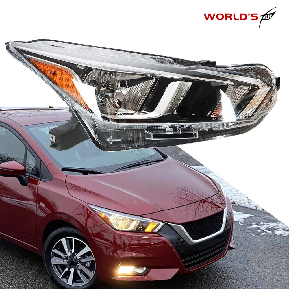 Headlight Assembly For Nissan Versa S SV 2020-2022 Halogen Right Passenger Side