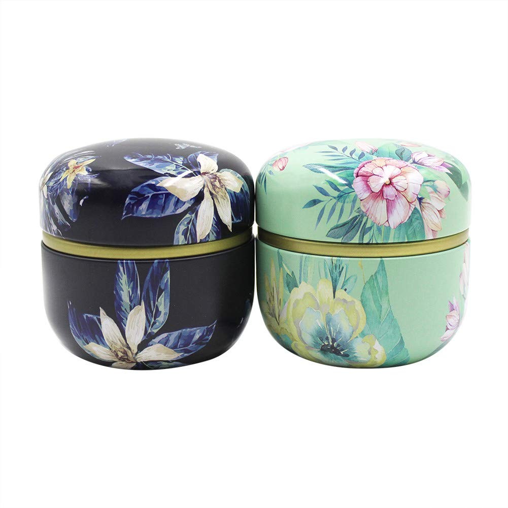 2 Pack Mini Tea Storage Containers Coffee one size, color 1 + 2
