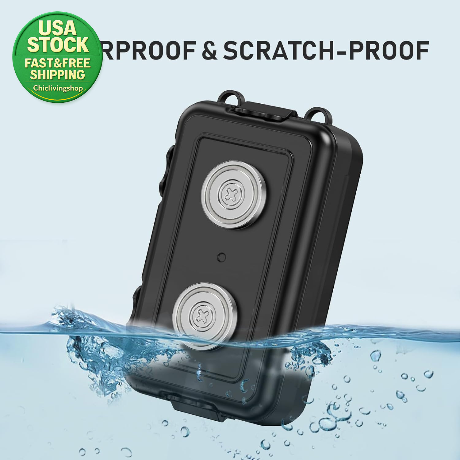 Magnetic Key Box 2Pack Waterproof Key Holder under Car Storage Secure Magnet