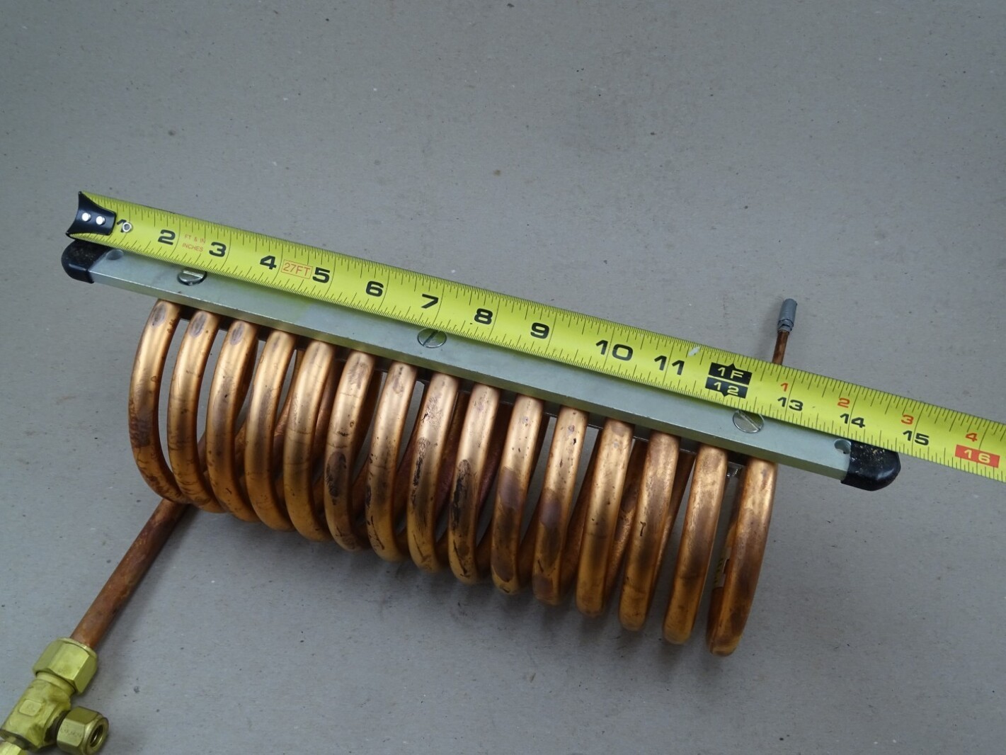 Parker Hannifin Copper CounterFlow Chiller Coil , DHTC-CU-4