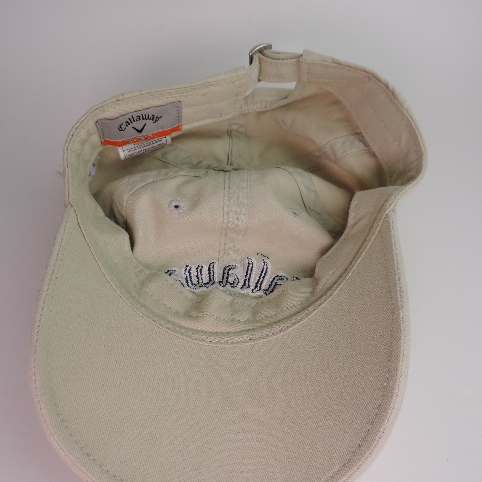 Callaway C-Tech Adjustable back Tan Navy & White Golf Unstructured Hat Cap