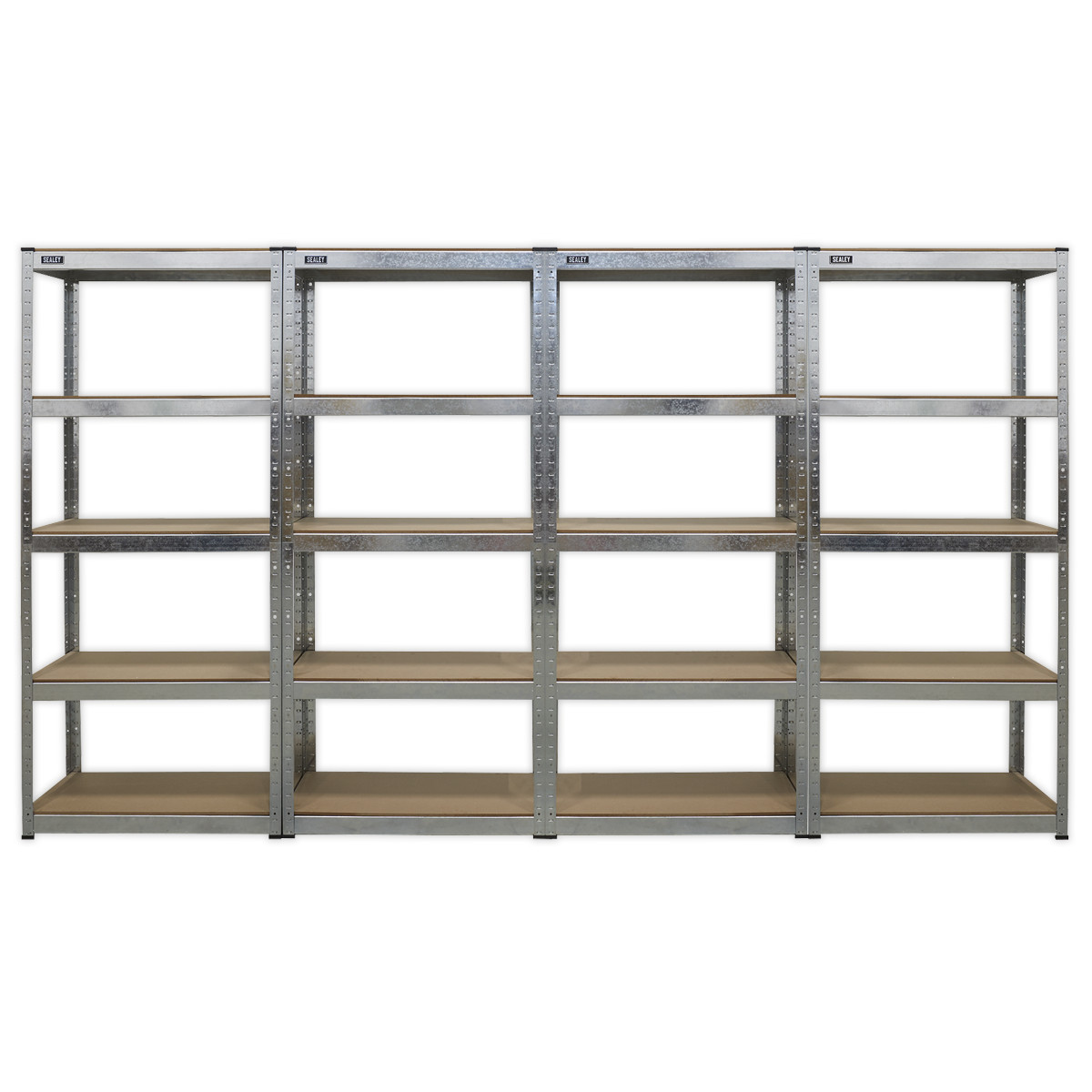 Sealey Racking Unit 5 Shelf 150kg Capacity Per Level 4 Pieces AP6150GSCOMBO