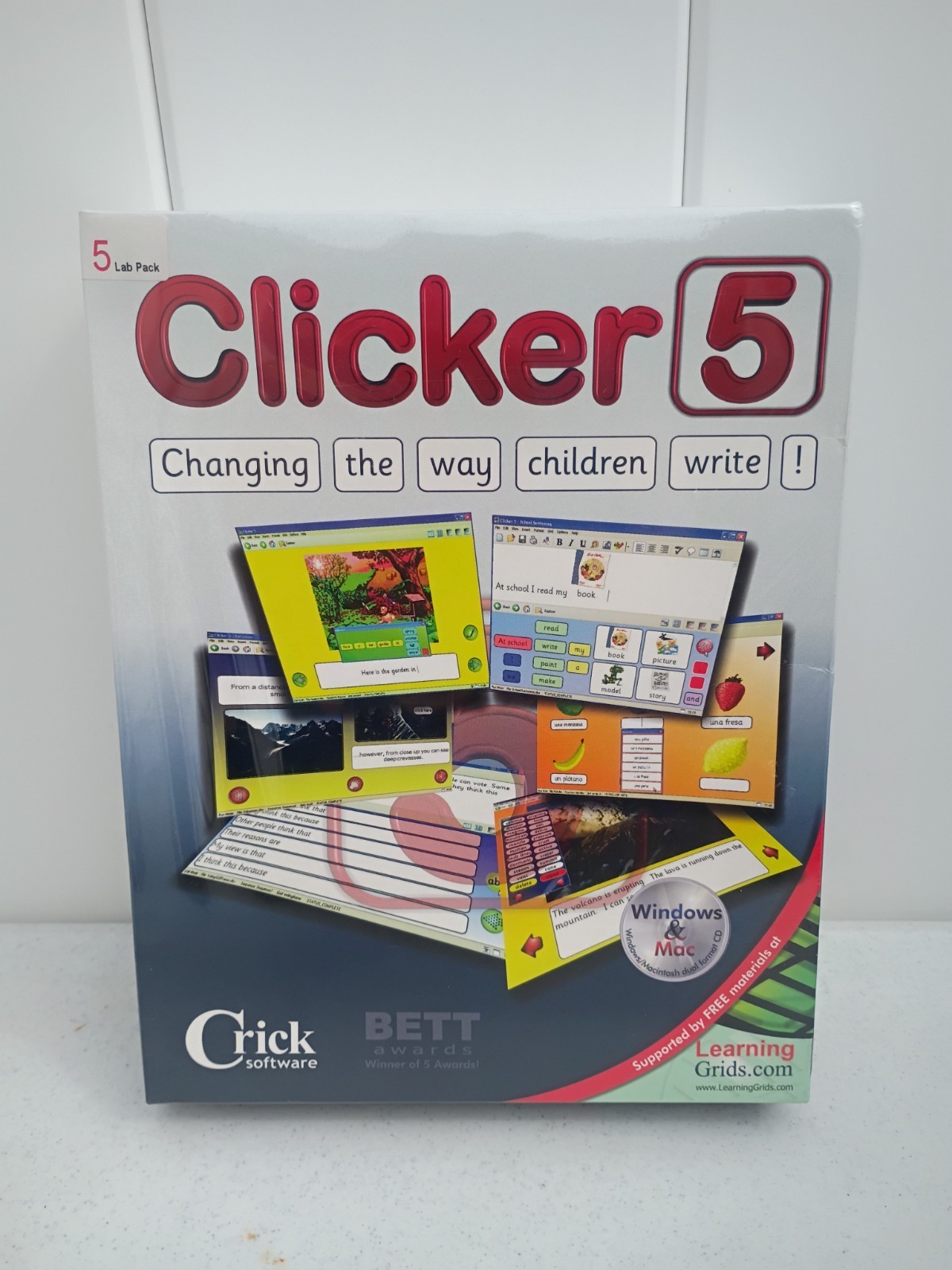 Learning Grids Clicker 5 Writing Software (Sealed) + Inspiration & Co Writer 6